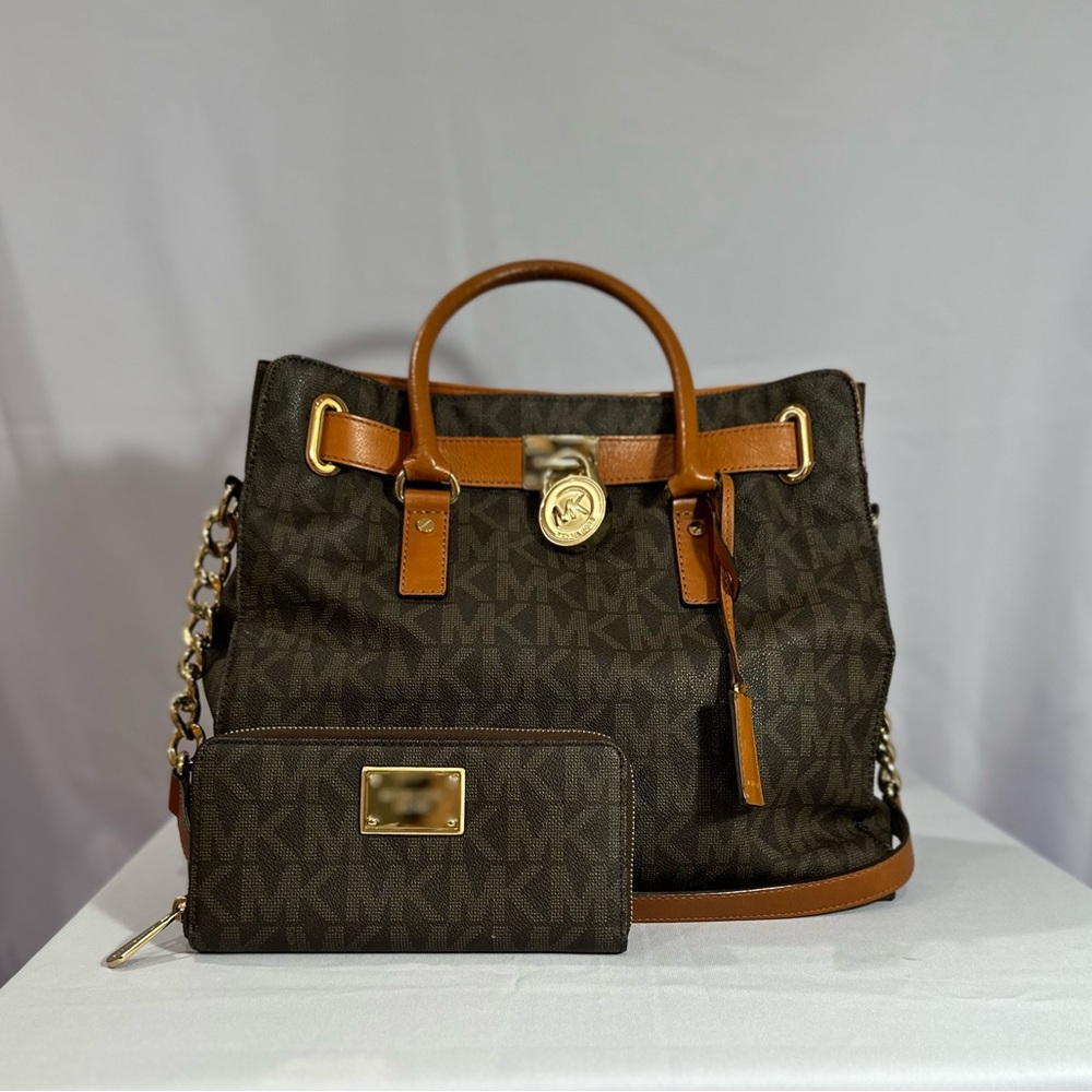 Michael Kors Hamilton Tote Bag (LARGE) w/ wallet